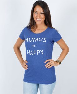 Camiseta Azul Be Happy